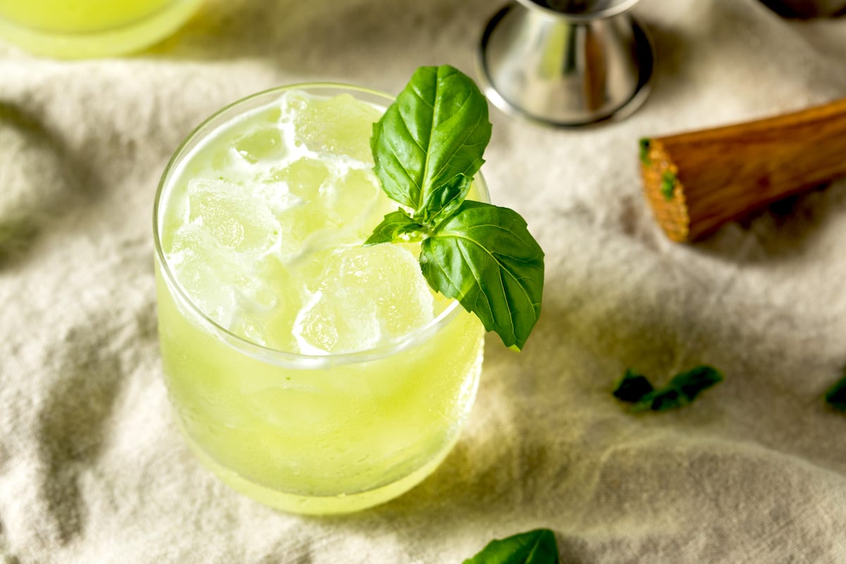 Hausgemachte-alkoholische-gin-basil-smash