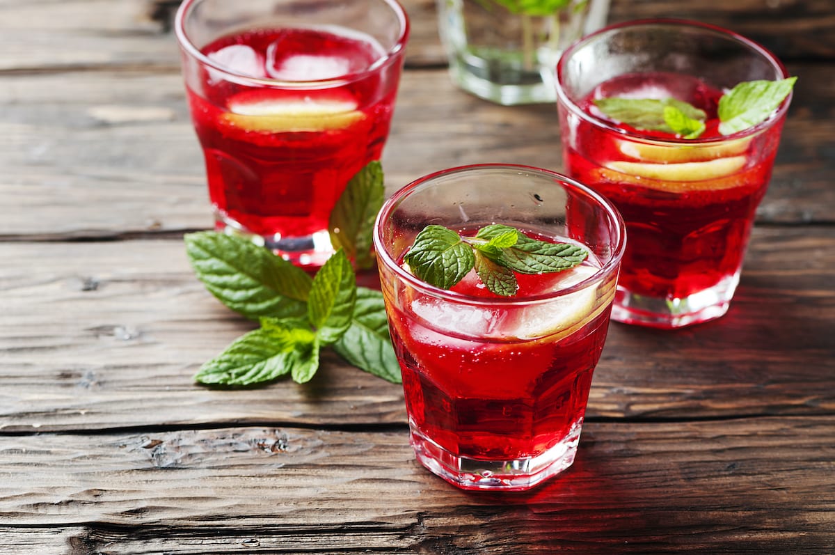 Klassische campari aperitif
