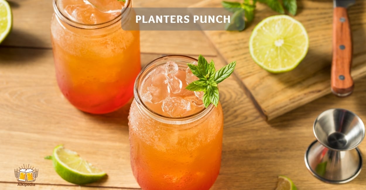 Planters punch cocktail Rezept