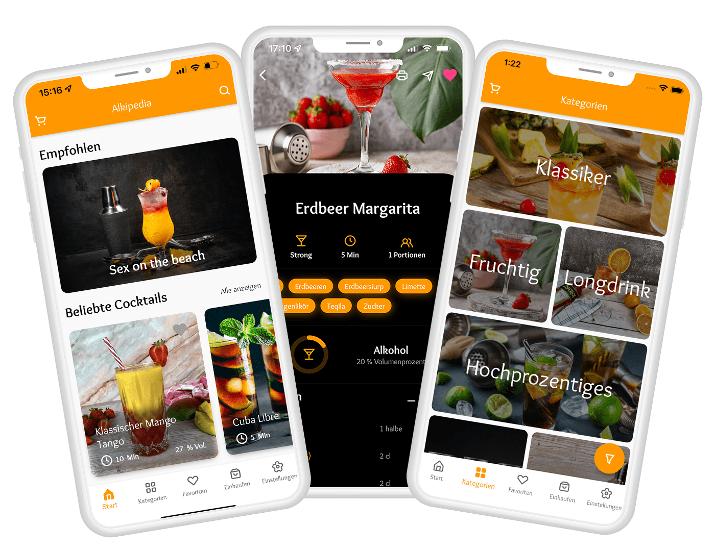 Cocktail app promo bild